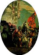 Paolo  Veronese triumph of mordechai Spain oil painting artist